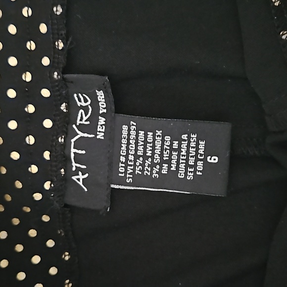 ATTYRE GOLD POLKA-DOT GOLF PLANTS NEW sz 6 - Picture 3 of 3